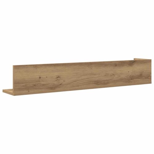 Стенни рафтове 2 бр дъб артизан 100x16,5x16,5см инженерно дърво