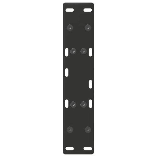 Крака за масичка за кафе, А-образни, 2 бр., черни, 50 x (30-31) см, стомана