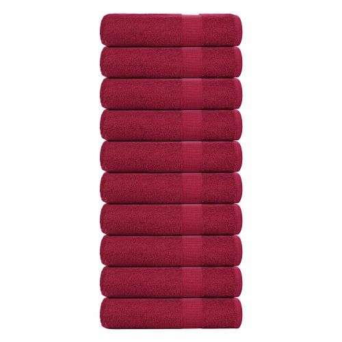 Кърпи за душ FROGN 10 бр. бордо 70x140 см 360 г/м²