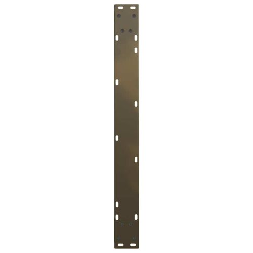 Крака за трапезна маса, V-образни, 2 бр., естествена стомана, 90 x (72-73,3) см, стомана