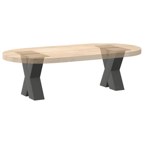 Крака за масичка за кафе, X-образни, 2 бр., антрацит, 30x(30-31) см, стомана