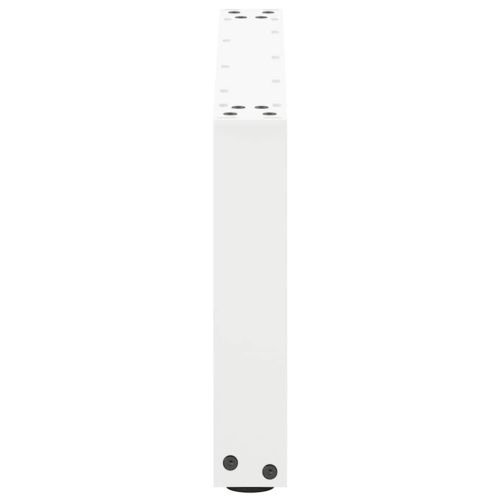 Крака за масичка за кафе, U-образни, 2 бр., бели, 60 x (30-31) см, стомана