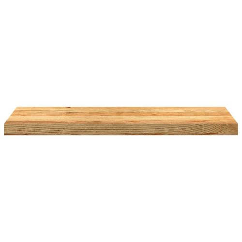 Стълбищни стъпала, 8 бр, светлокафяви, 80x30x2 см, дъб масив