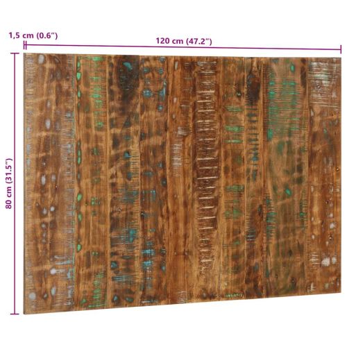 Табла за глава Multicolour 120 cm Масивна дървесина Reclaimed