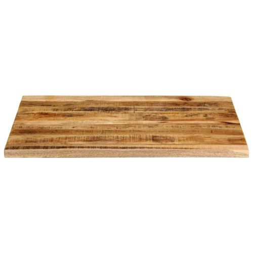 Плот за маса 100x80x3,8cm Жив ръб Масивна дървесина Грубо манго