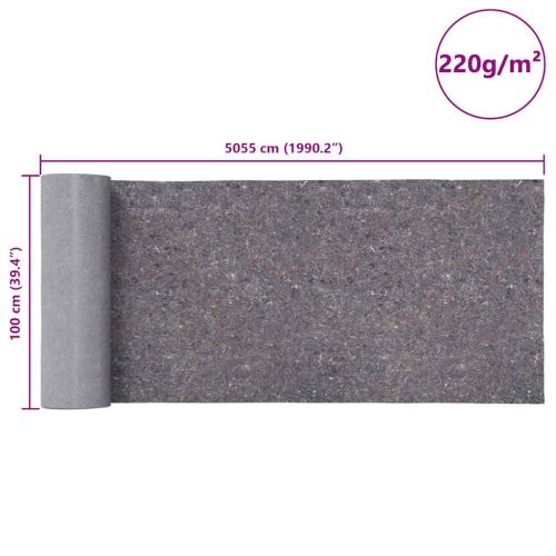 Неплъзгаща се поларна материя за художници 50 м 220 g/m²