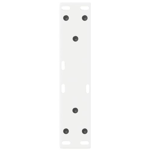 Крака за масичка за кафе, 2 бр., бели, 28 x (42-43,3) см, стомана