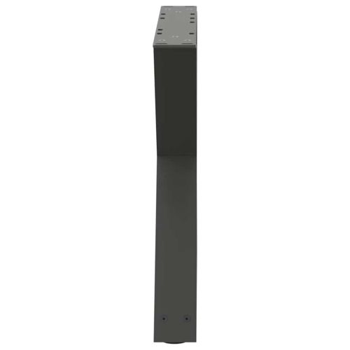 Крака за масичка за кафе, 2 бр., антрацит, 60 x (42-43,3) см, стомана