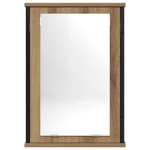 Огледален шкаф за баня 42x12x60 cm Инженерна дървесина