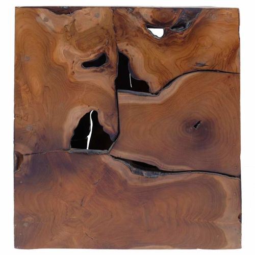 Табуретки 2 бр., кафяви, 40x40x45 см, тиково дърво масив