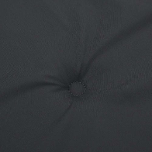 Възглавница за градинска пейка черна 120x50x3 см оксфорд плат