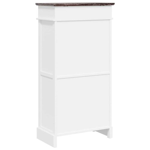 Шкаф за обувки, кафяв, 50x28x98 см, дърво от пауловния