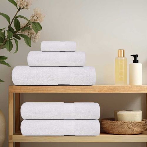Кърпи за баня FROGN 2 бр. Бели 15x21 см 360 г/м²