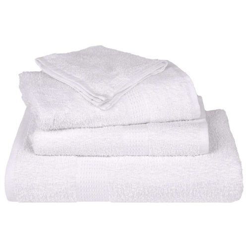Кърпи за баня FROGN 2 бр. Бели 15x21 см 360 г/м²