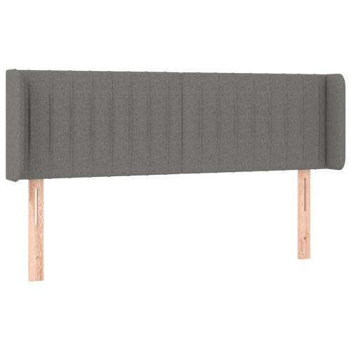 Горна табла за легло, тъмносива, 147x16x78/88 см, плат