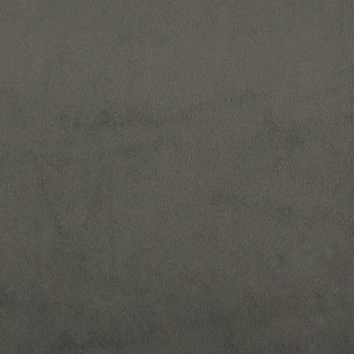 Горна табла за легло с уши, тъмносива, 203x16x118/128см, кадифе