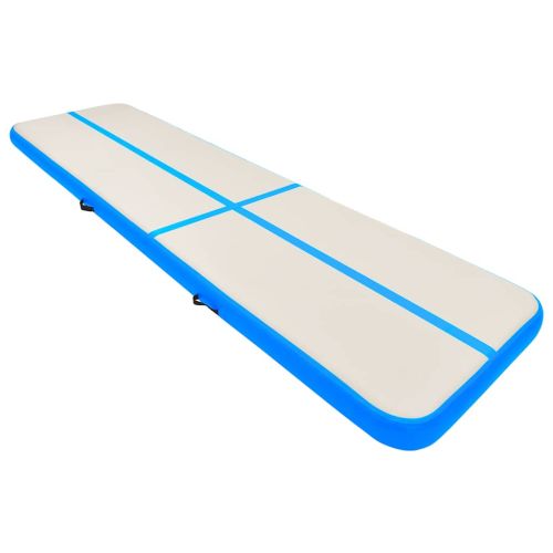 Надуваем дюшек за гимнастика с помпа, 800x100x20 см, PVC, син
