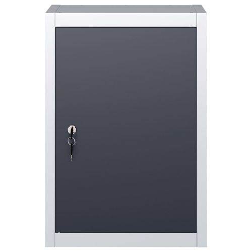 Стенен шкаф за инструменти, индустриален, метал, сиво и черно