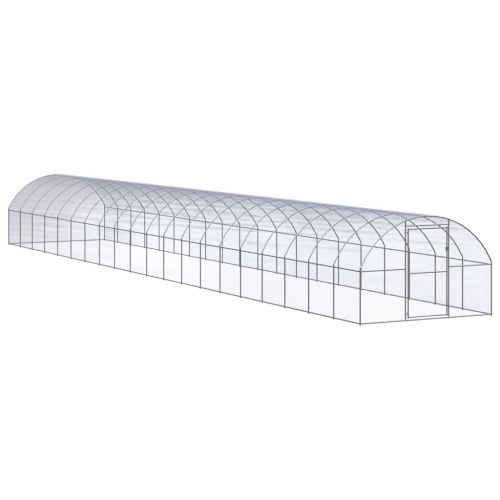 Птичарник на открито, 3x20x2 м, поцинкована стомана