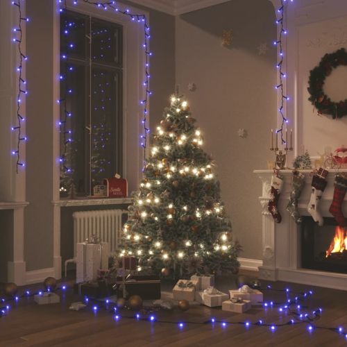 LED стринг със 150 LED, синьо, 15 м, PVC