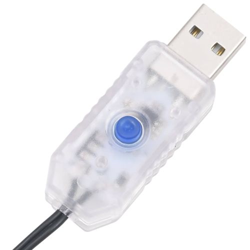 LED стринг със 150 LED, синьо, 15 м, PVC