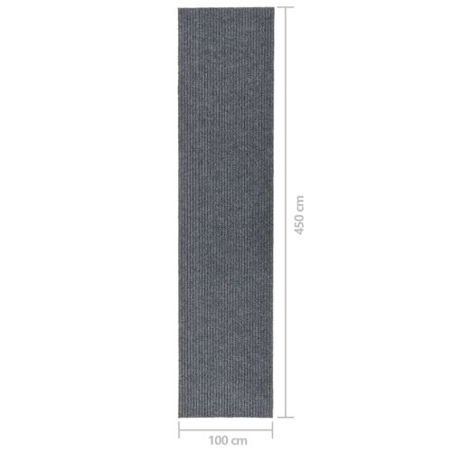 Абсорбиращо мръсотията килимче, 100x450 см, сиво