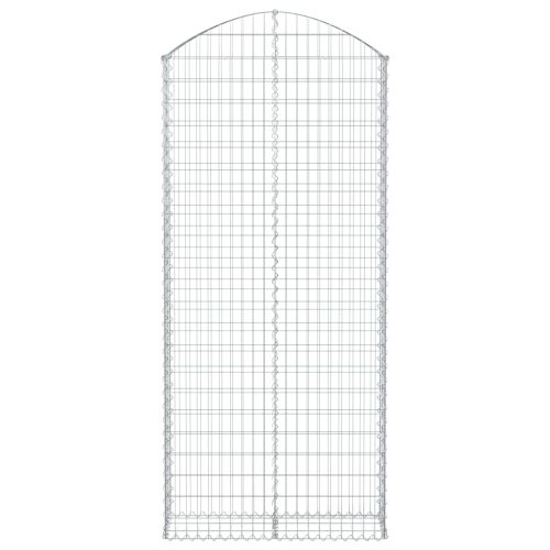Дъговидна габионна кошница 100x30x220/240 см поцинковано желязо