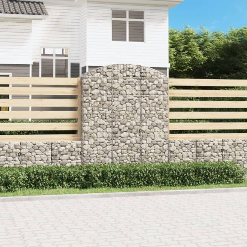 Дъговидна габионна кошница 150x50x180/200 см поцинковано желязо