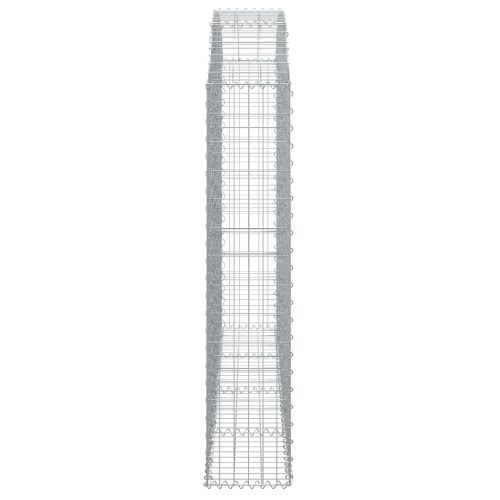 Дъговидна габионна кошница 200x30x140/160 см поцинковано желязо