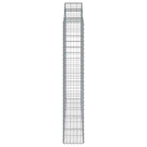 Дъговидна габионна кошница 200x50x180/200 см поцинковано желязо