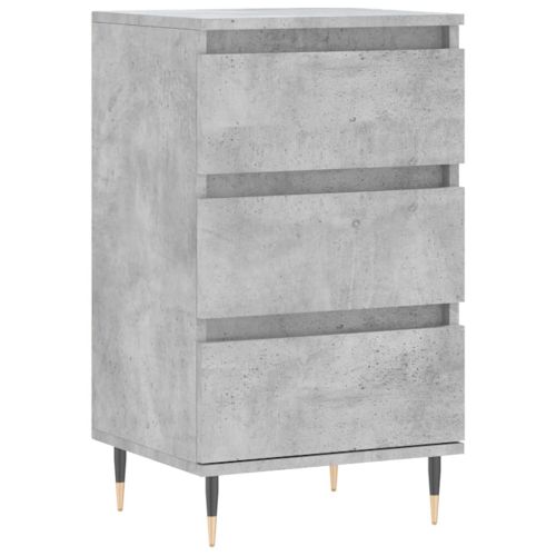 Бюфет бетонно сив 40x35x70 см инженерно дърво