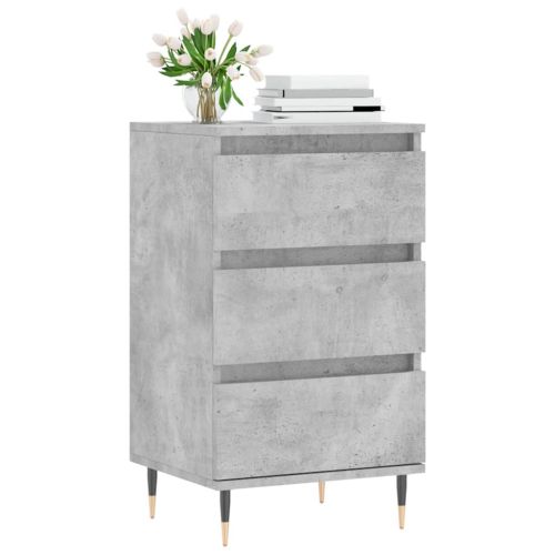 Бюфет бетонно сив 40x35x70 см инженерно дърво