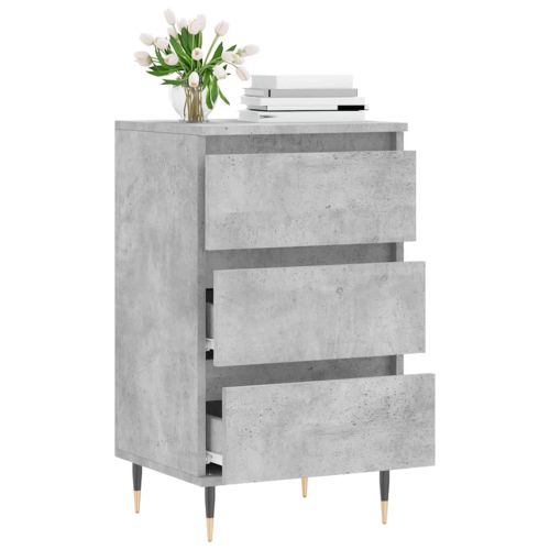 Бюфет бетонно сив 40x35x70 см инженерно дърво