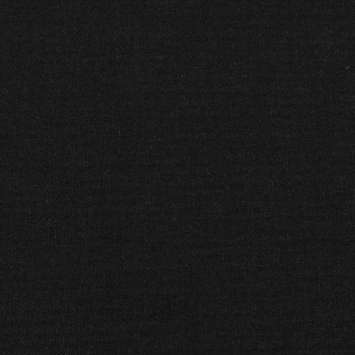 Горна табла за легло с уши, черна, 103x23x78/88 см, плат