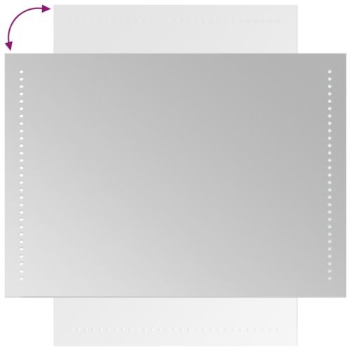 LED огледало за баня, 50x70 см