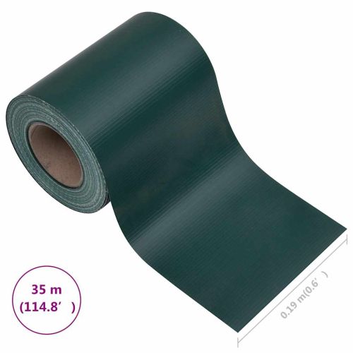 PVC лента за поверителност 35x0,19 м, матово зелена