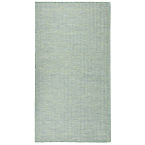 Градински плоскотъкан килим, 80x150 см, тюркоазен