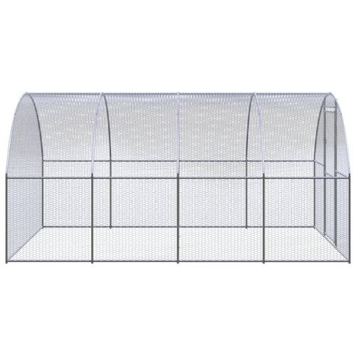 Птичарник на открито, 3x4x2 м, поцинкована стомана