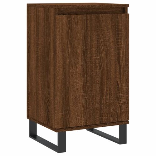 Бюфети 2 бр кафяв дъб 40x35x70 см инженерно дърво