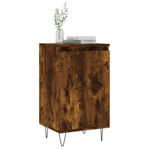 Бюфет опушен дъб 40x35x70 см инженерно дърво