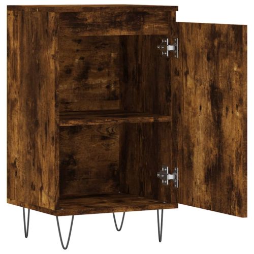 Бюфет опушен дъб 40x35x70 см инженерно дърво