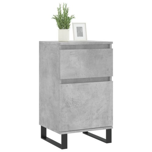 Бюфети 2 бр бетонно сив 40x35x70 см инженерно дърво