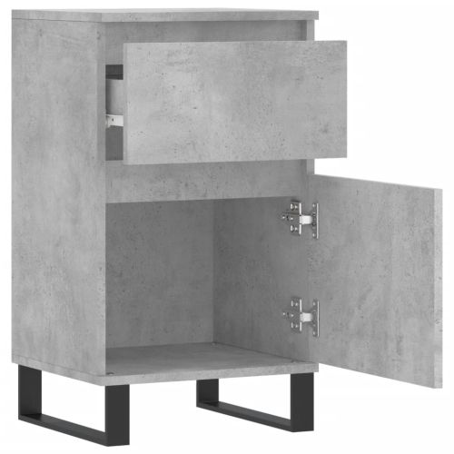 Бюфети 2 бр бетонно сив 40x35x70 см инженерно дърво