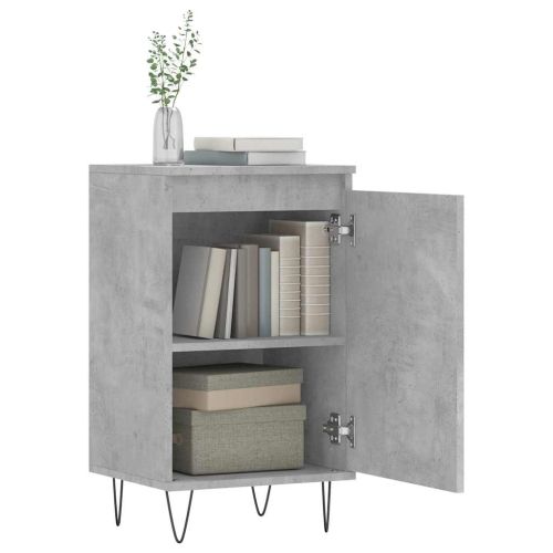 Бюфет бетонно сив 40x35x70 см инженерно дърво