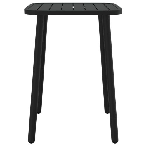 Градинска маса антрацит 50x50x71 cм стомана