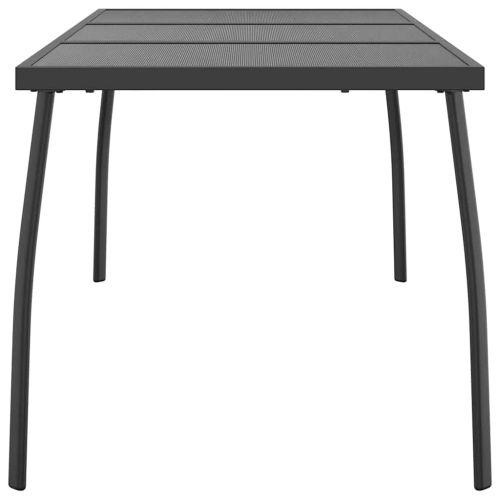 Градинска маса антрацит 165x80x72 cм стомана мрежа