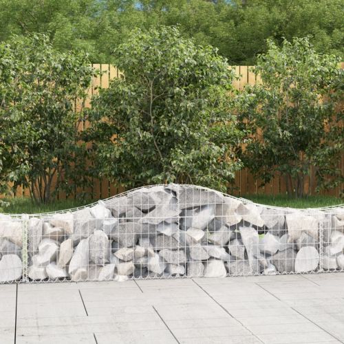 Габионни кошници арка 4 бр 200x30x40/60 см поцинковано желязо