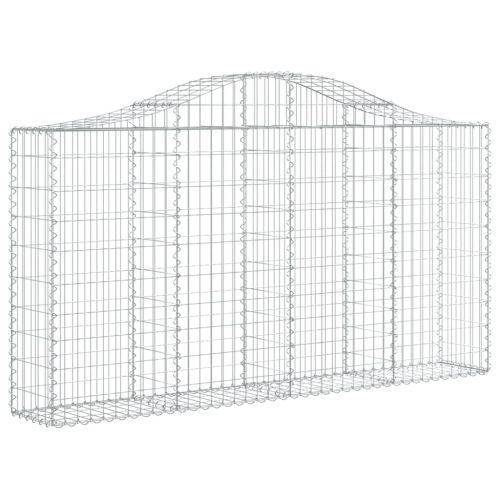 Габионни кошници арка 2 бр 200x30x100/120 см поцинковано желязо