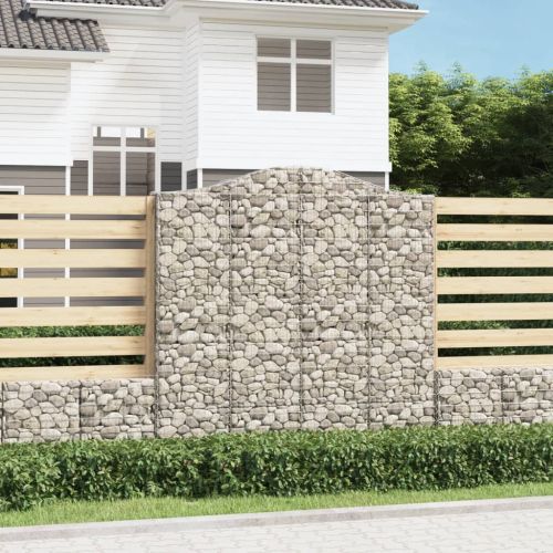 Габионни кошници арка 2 бр 200x30x200/220 см поцинковано желязо