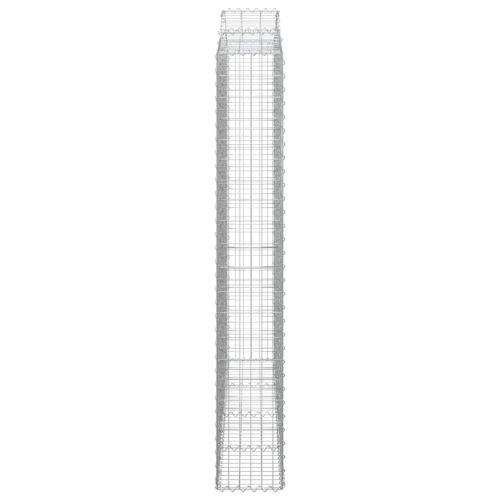 Габионни кошници арка 2 бр 200x30x200/220 см поцинковано желязо
